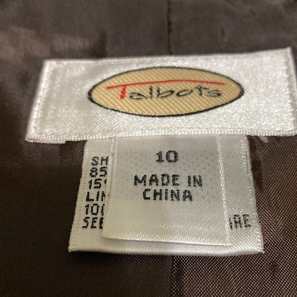 Talbots cotton linen blend blazer size 10 - Picture 2 of 11